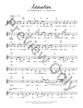 Adoration piano sheet music cover